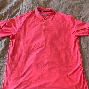 Nike Men's Bright Red Polo Shirt